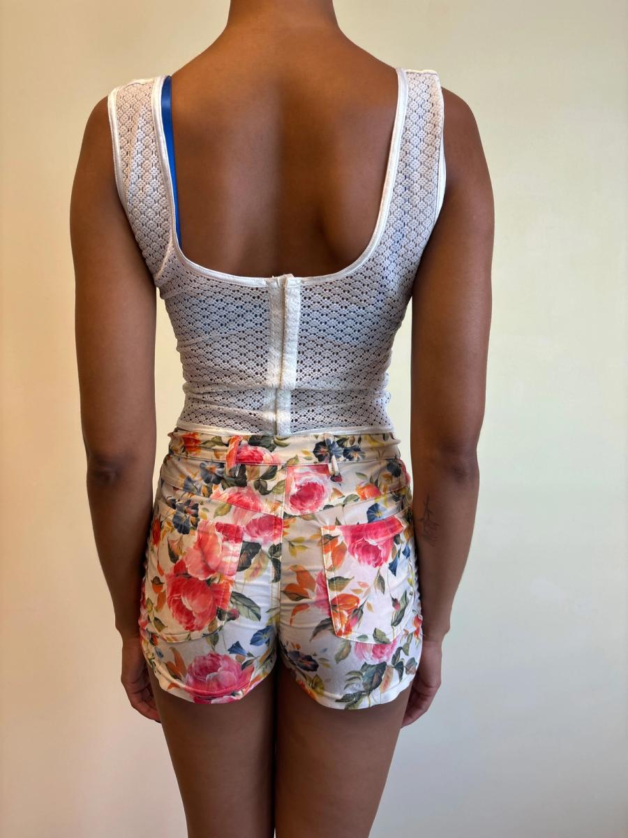 90s Chantal Thomass Seamed Lace Bustier Top product image