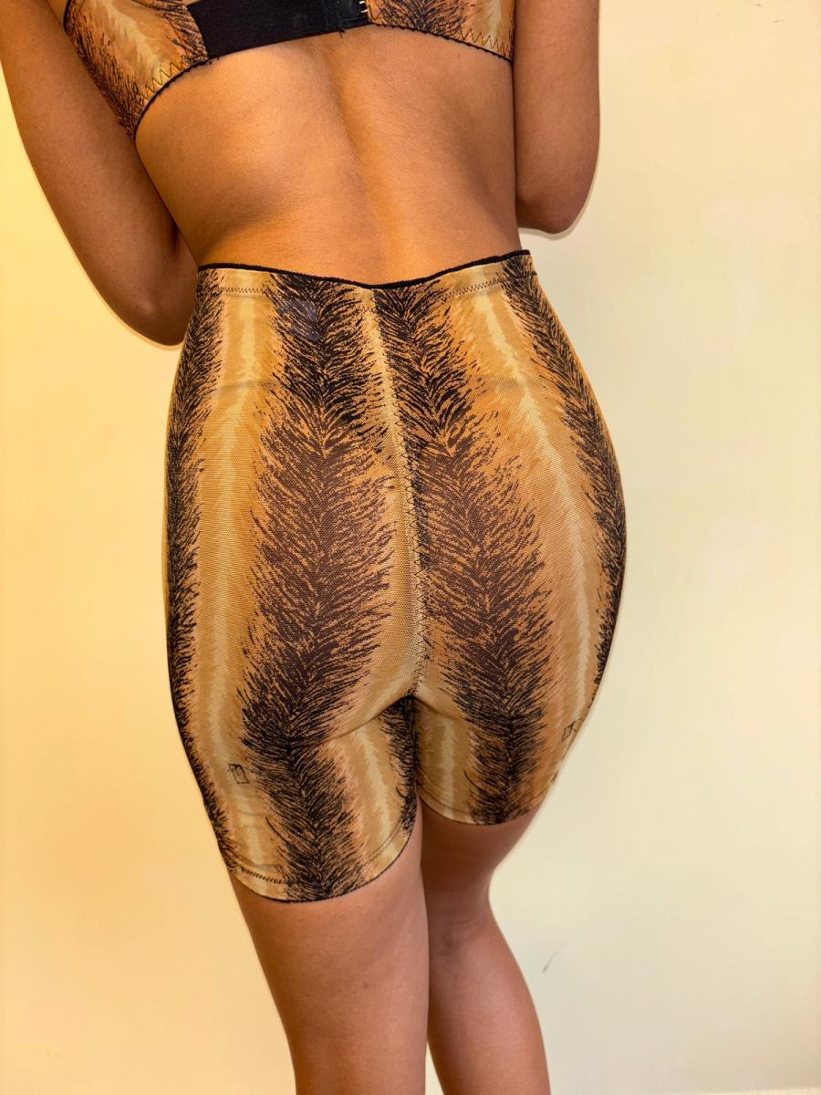 60s or 70s Four Piece Tiger Print Lingerie Set product image