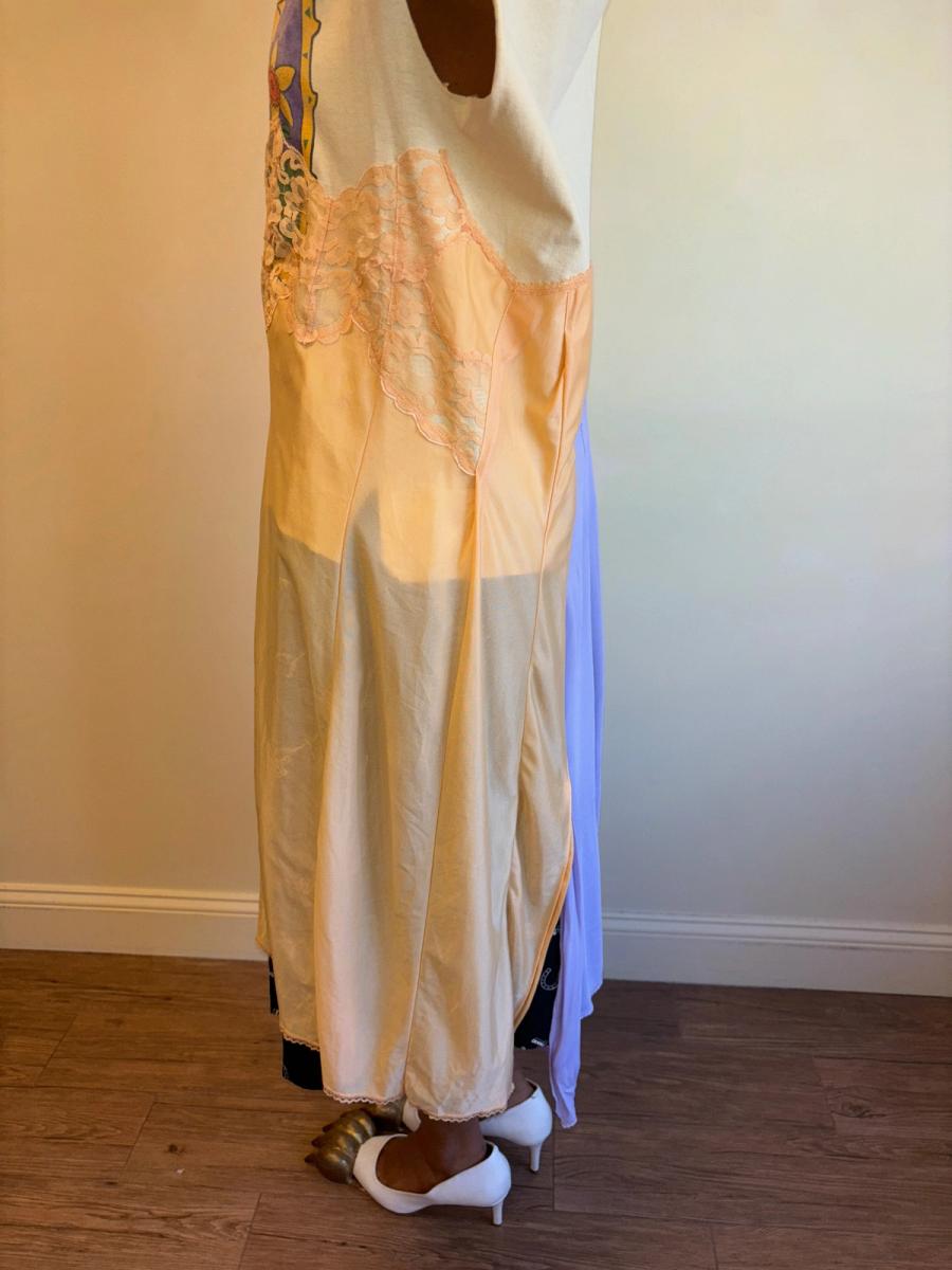 Yeah Right!! Flower Tee and Lingerie Slip Dress product image