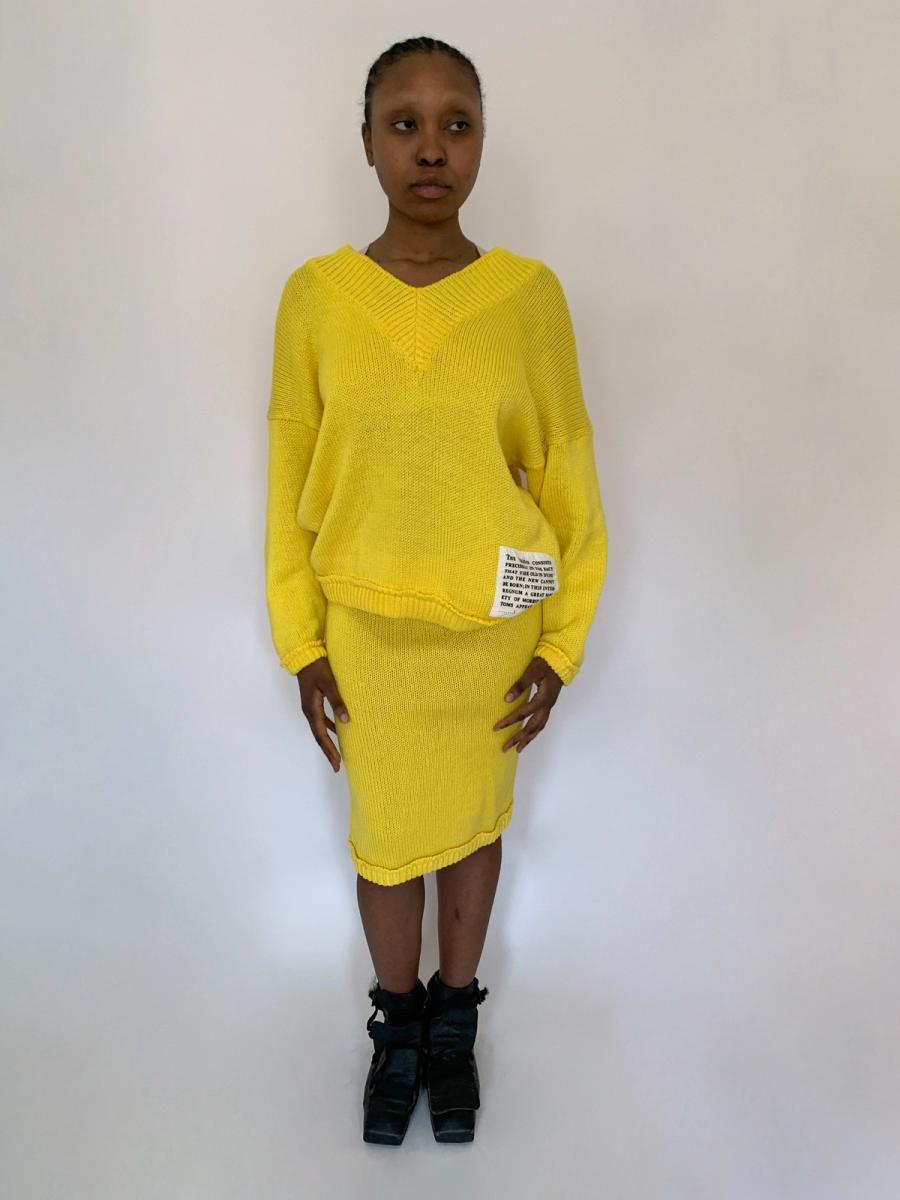 Richmond Cornejo Yellow Knit Set product image