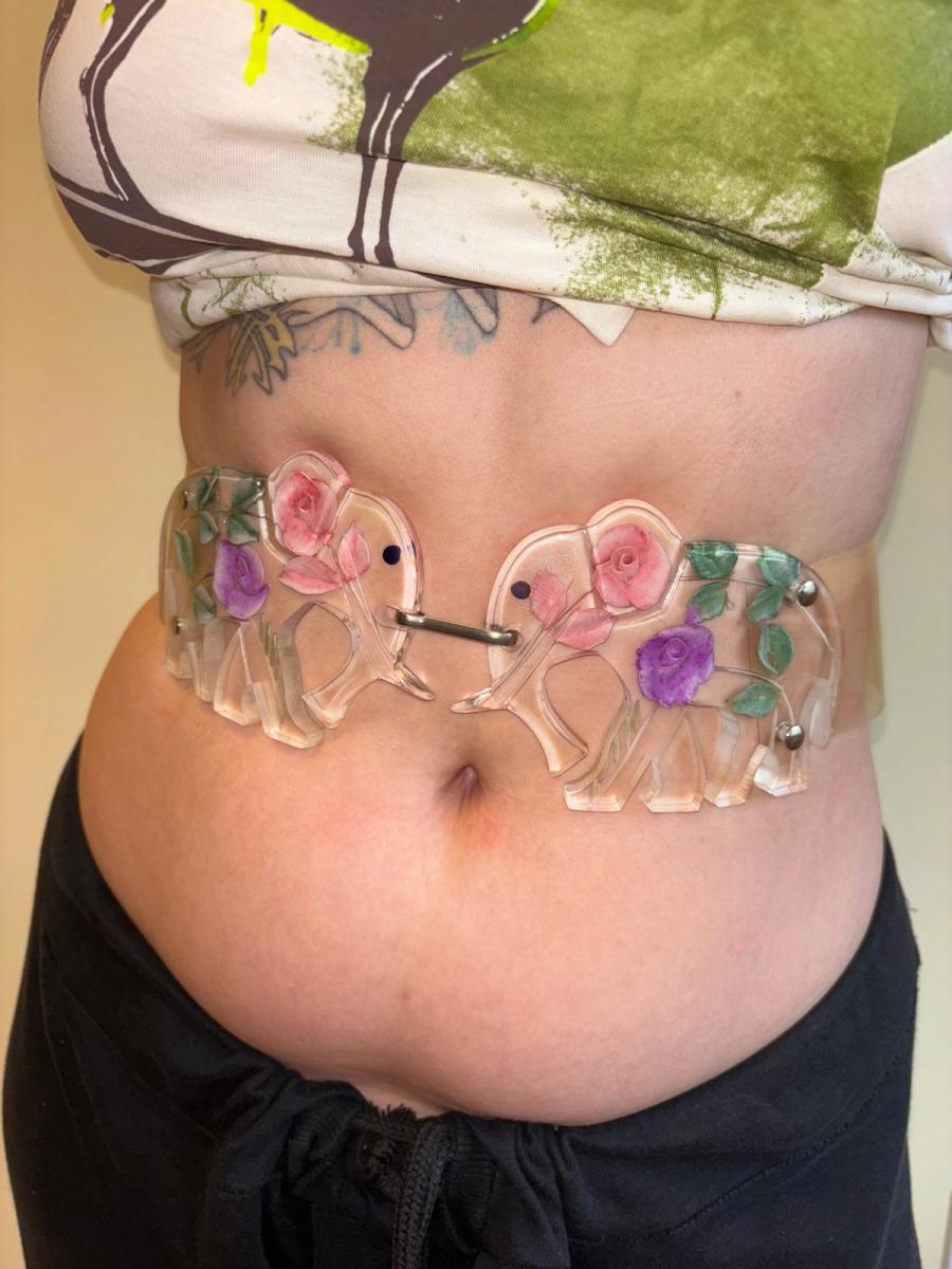 1980s Parsian Designed Lucite Elephant Belt product image
