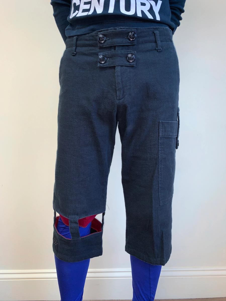 Bio-Politics Trousers With Cage Detail 