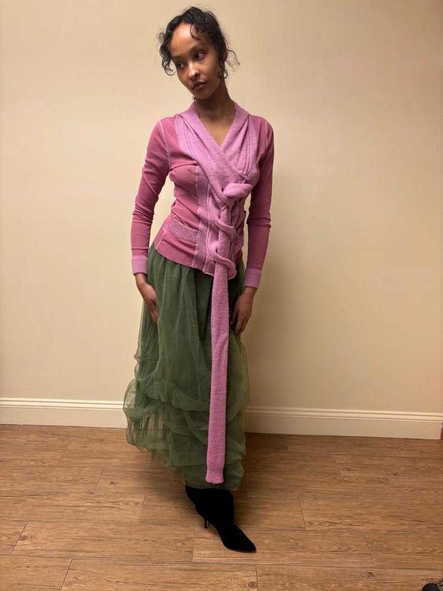 Vintage Jean-Paul Gaultier Mesh and Knit Braided Top product image