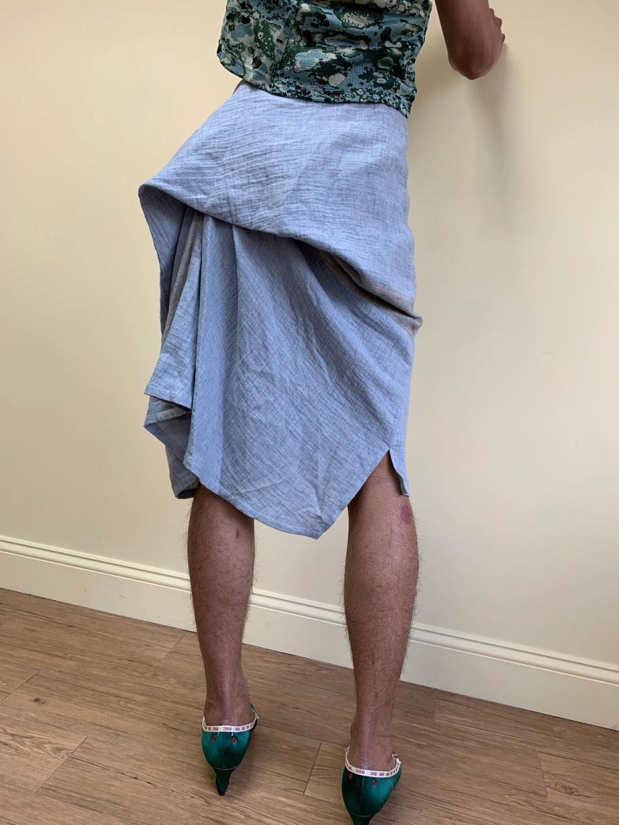 Freak of Psycho Muslin Bustle Skirt product image
