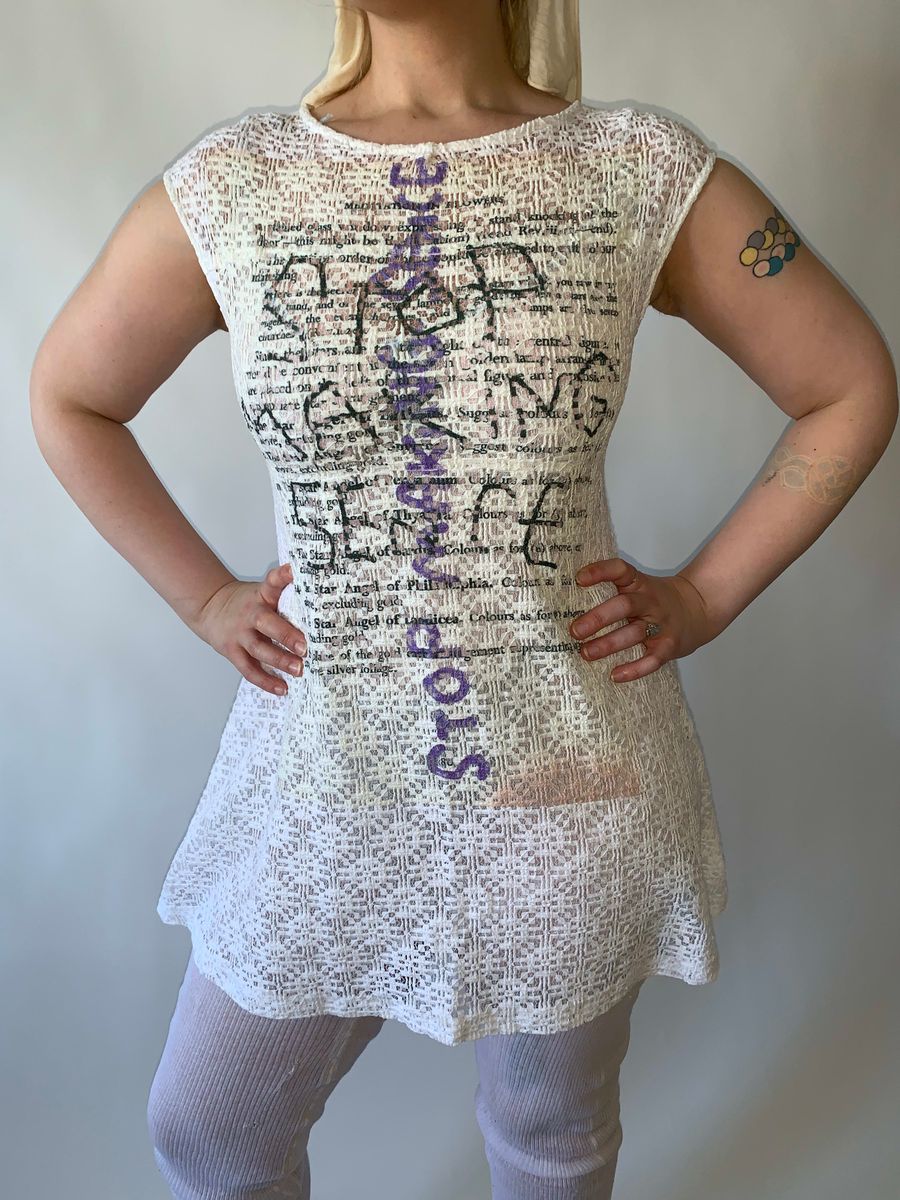 Nozomi Ishiguro "Stop Making Sense" Lace Minidress product image