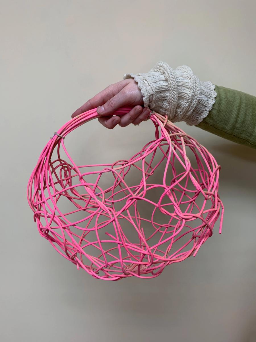 Yoshiko Hot Pink Basket Purse product image