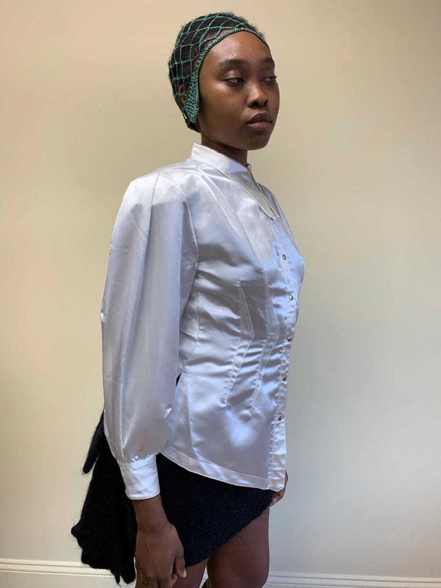 1980s Thierry Mugler Satin Blouse product image