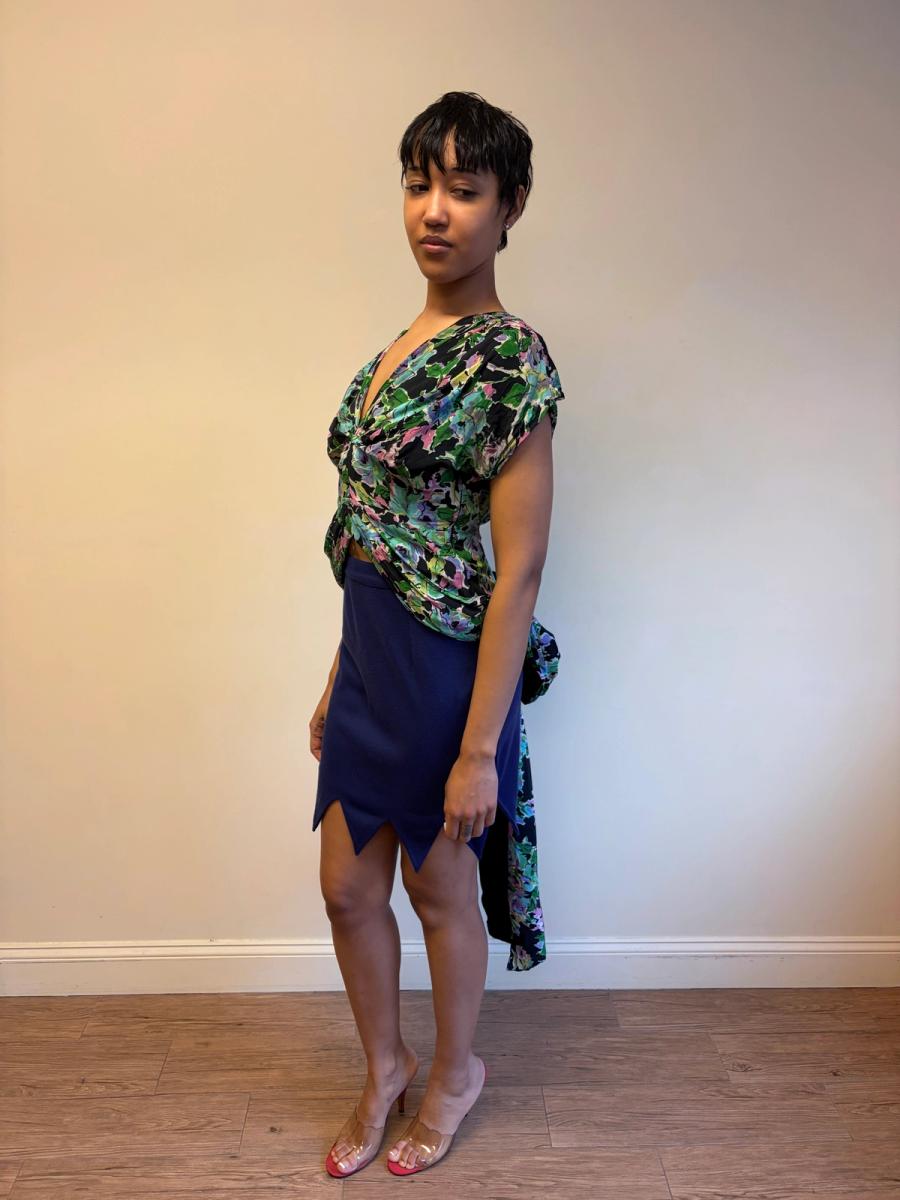 1940s Floral Bustle Top product image