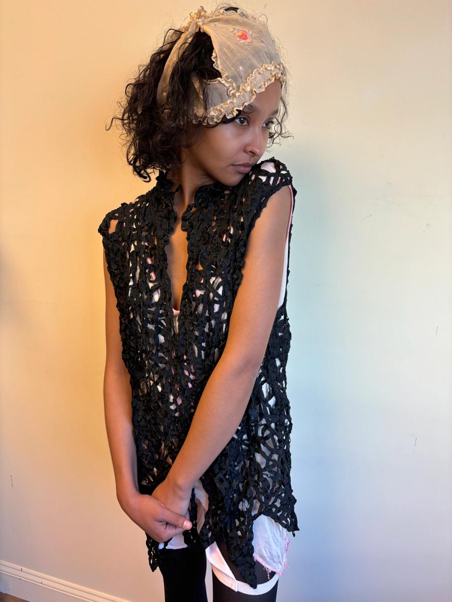Arts & Crafts Era Embroidered Boudoir Cap product image