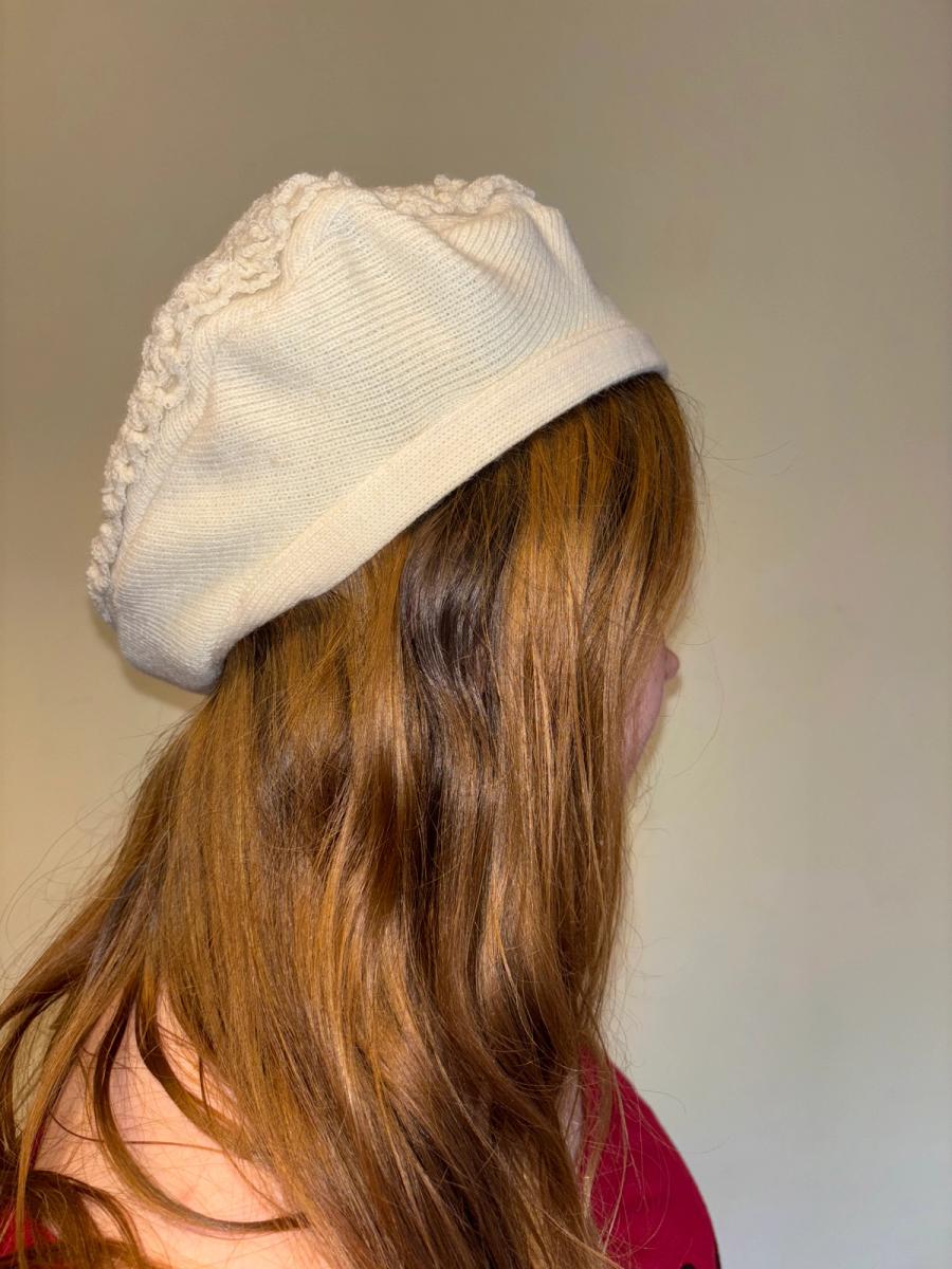 1980s Chantal Thomass Ruffled Knit Beret  product image