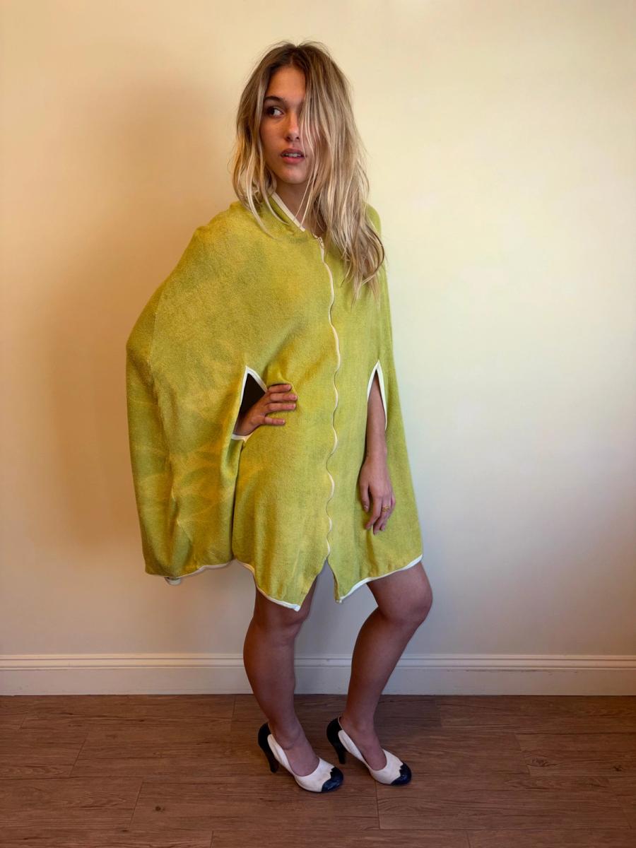 1960s Louis Feraud Space Age Terrycloth Cape product image