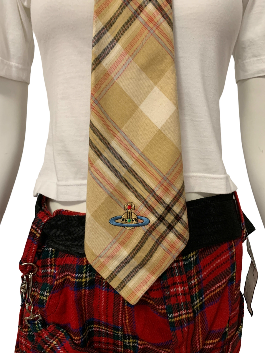 90s Westwood Tartan Cravat with Orb  product image