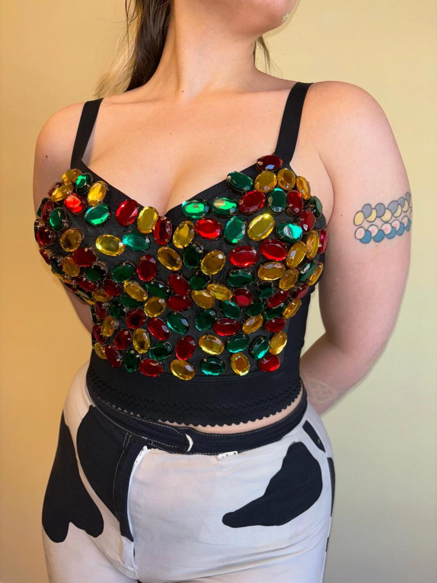 F/W 1991 Dolce & Gabbana Rainbow Crystal Bustier product image