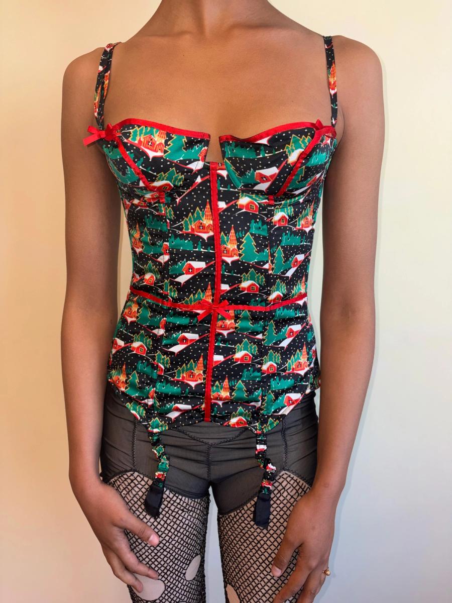 Vintage Chantal Thomass Christmas Present Bustier product image