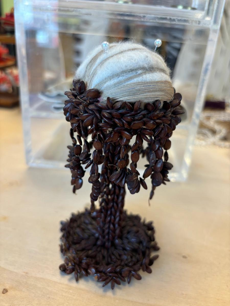 19th Century Seed Bead Pin Cushion product image