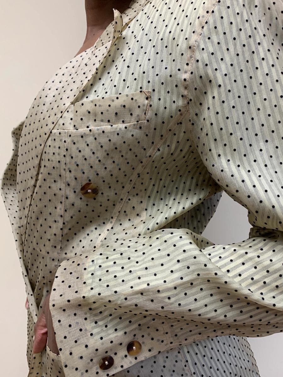 1980s Jean- Paul Gaultier Pour Gibo Flocked blazer product image