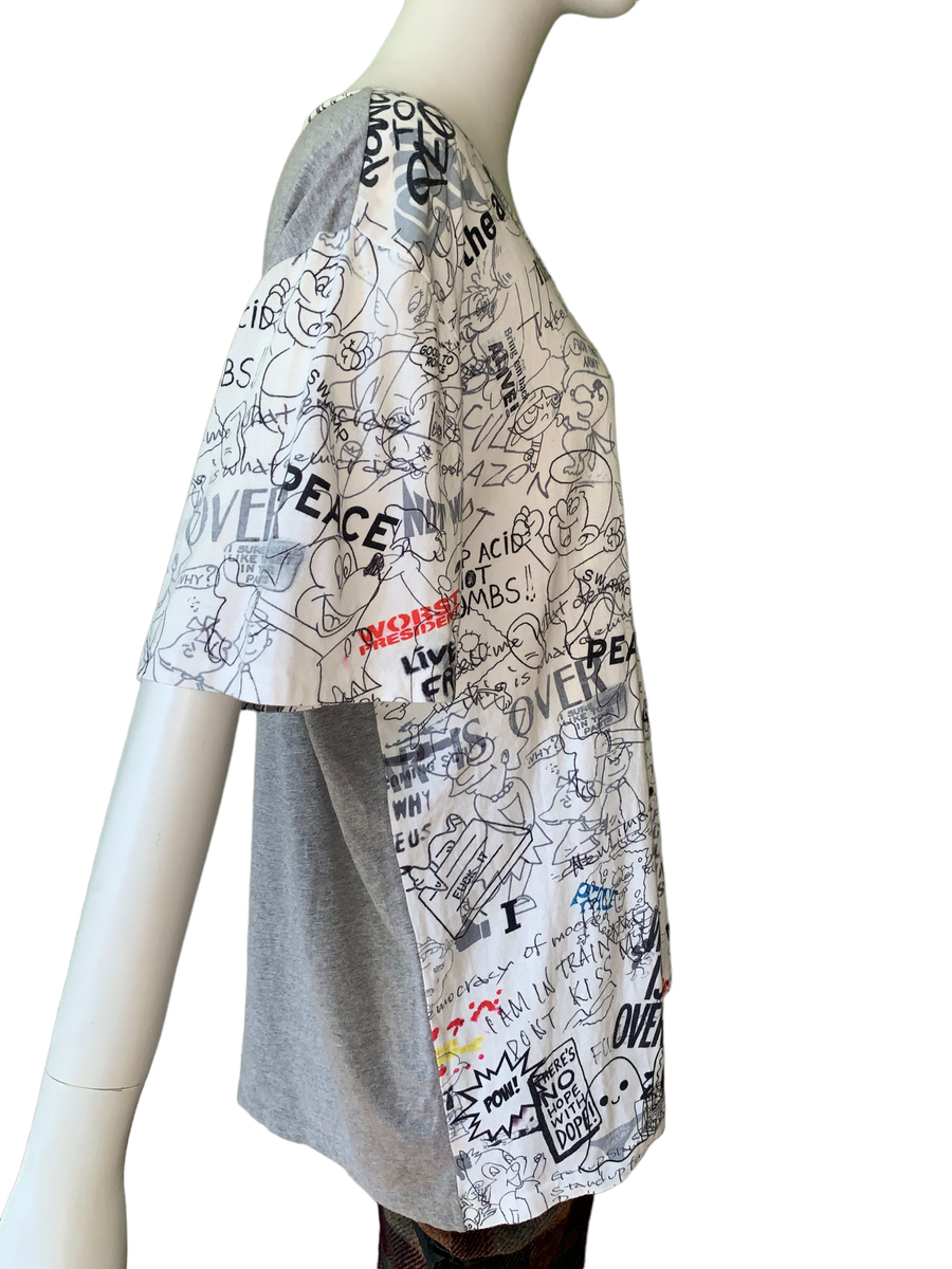 Nozomi Ishiguro Collage Doodle Shirt product image