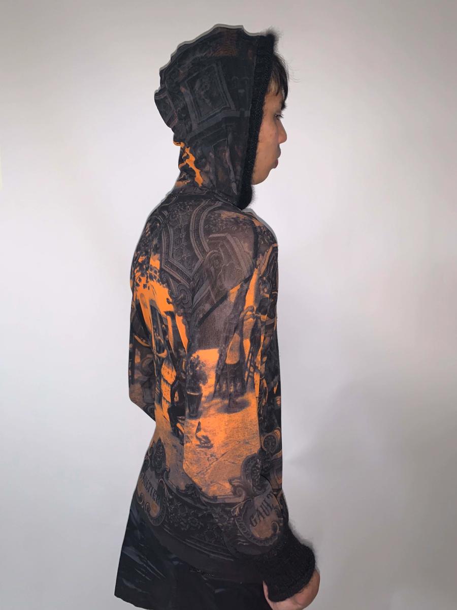 Jean Paul Gaultier Hooded Toile Mesh Top product image