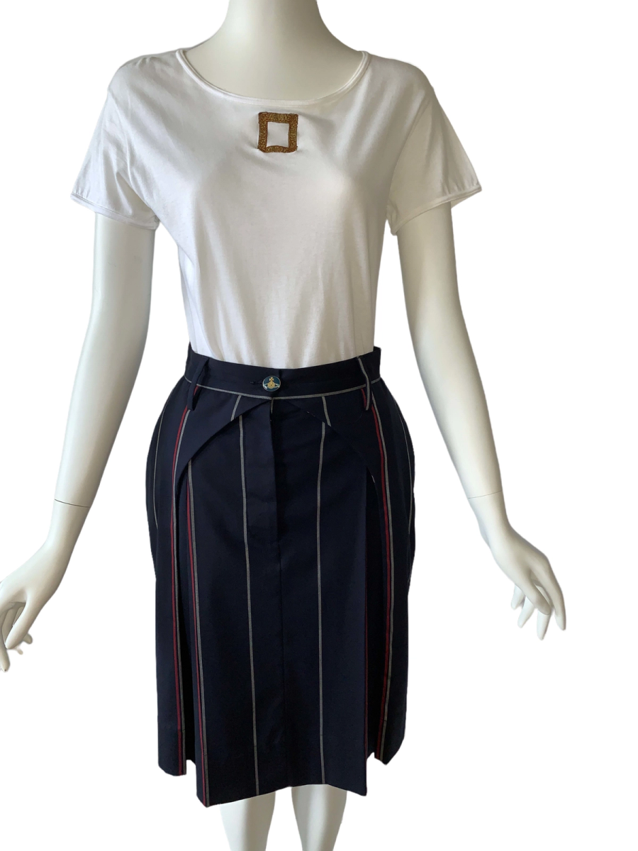 90s Vivienne Westwood Pencil Skirt with Orb Buttons  product image