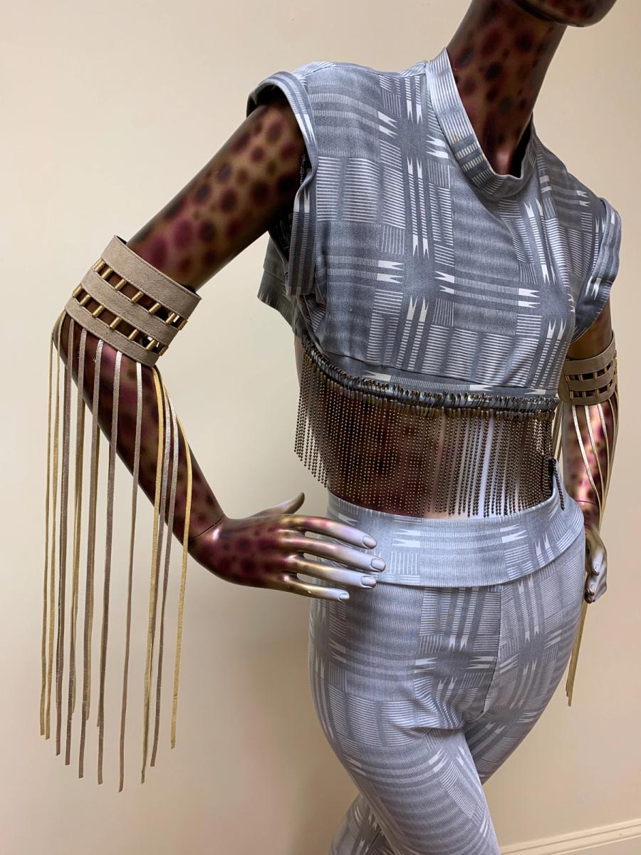 70s Claude Montana Fringe Armbands product image