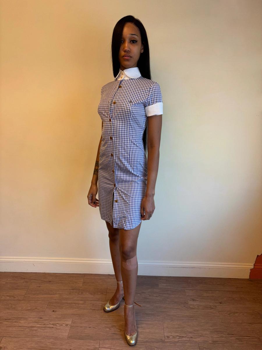 90s Vivienne Westwood Checked Dress with Hi-Collar  product image