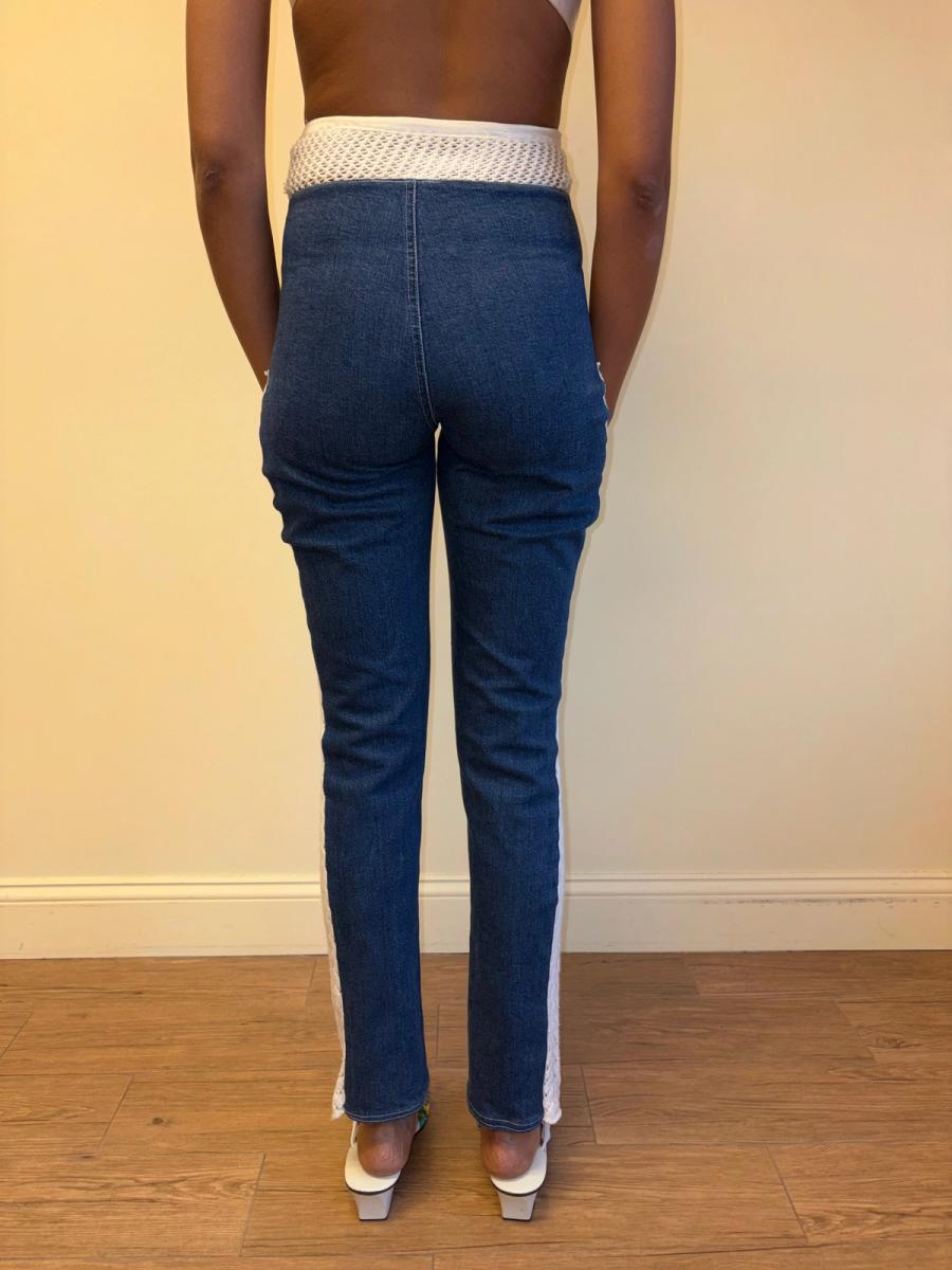 Vintage Jeans with Garter Design product image
