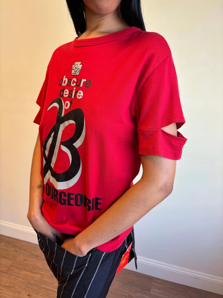 90s Obscure Desire of Bourgeoisie Red T-shirt product image