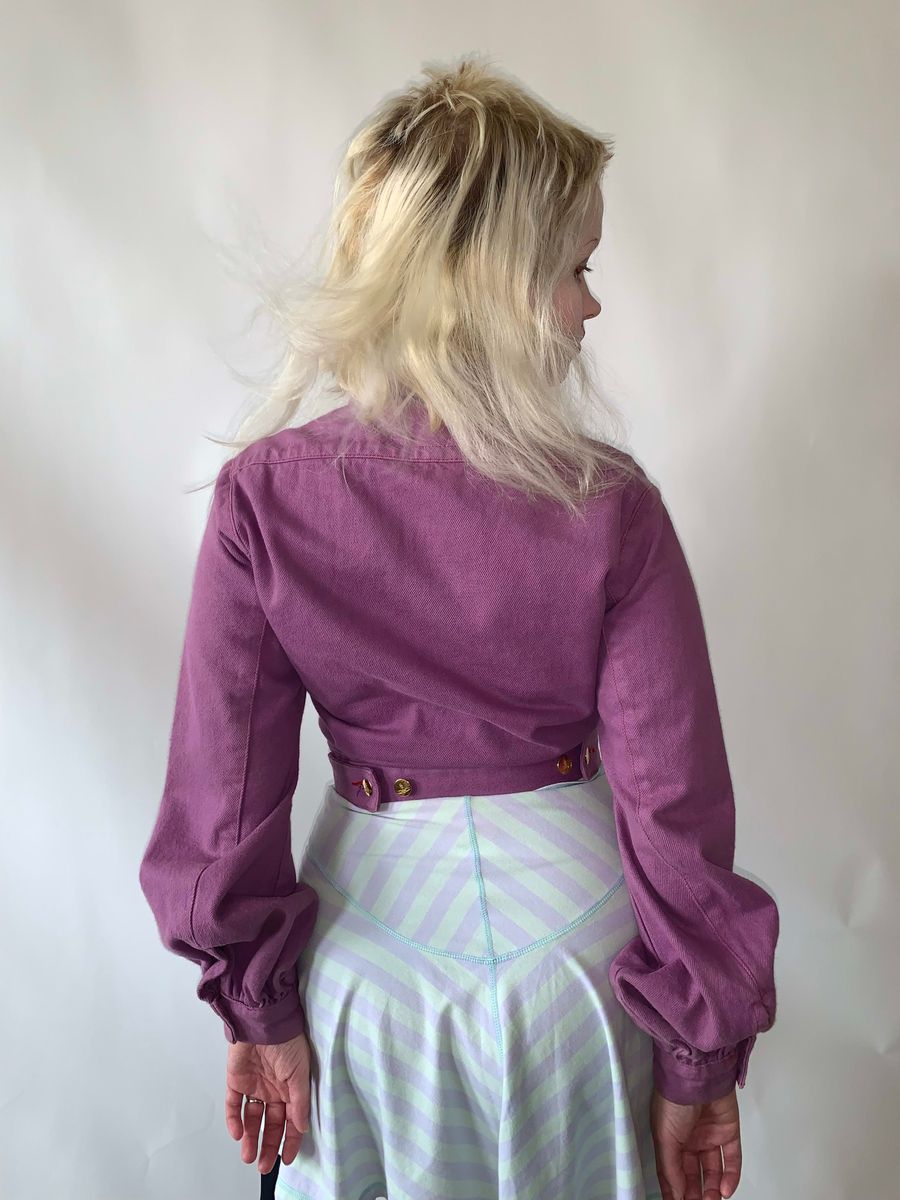 90s Vivienne Westwood Fuschia Denim Set product image