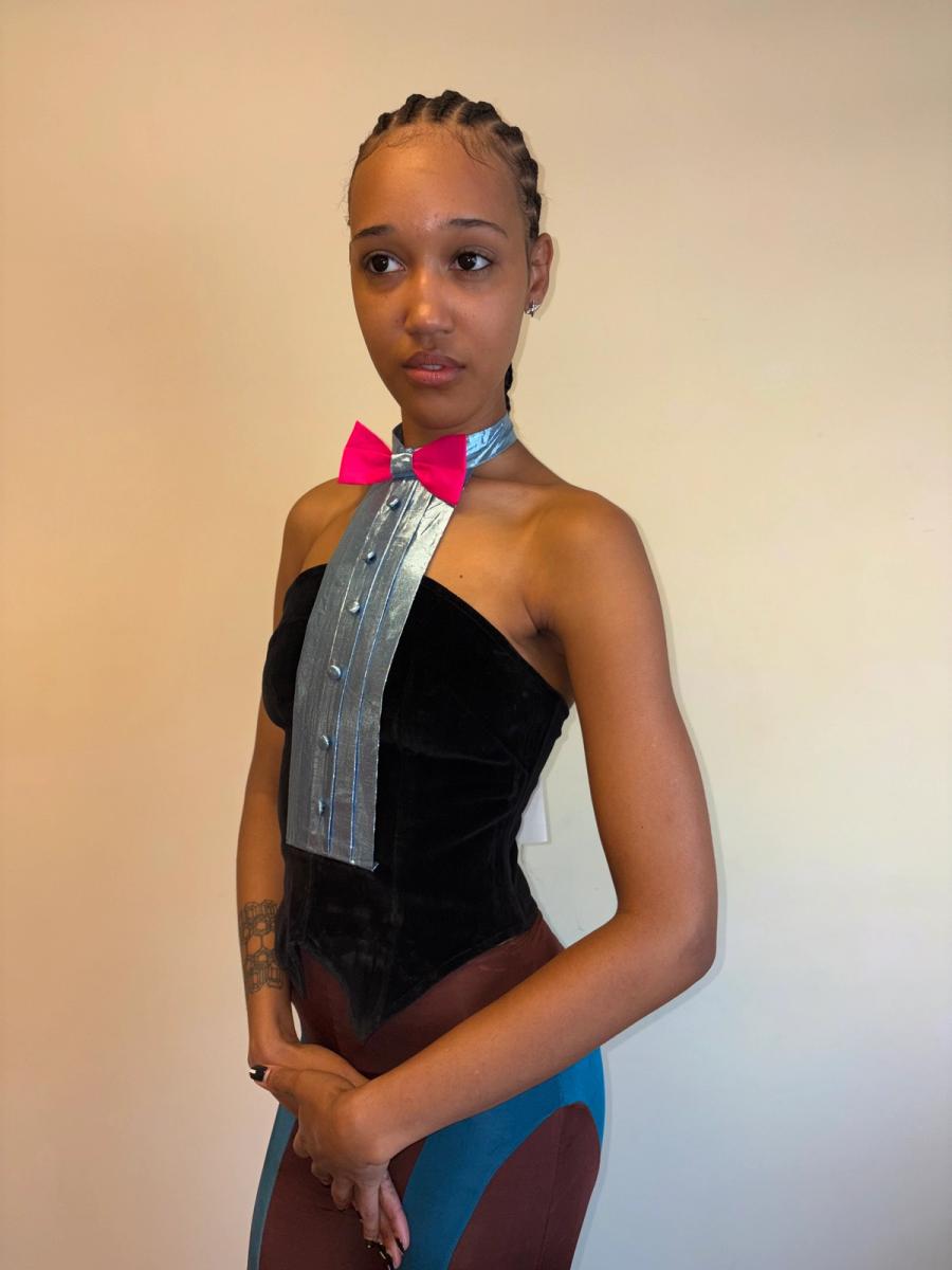 80s Fiorucci Tuxedo Bustier product image