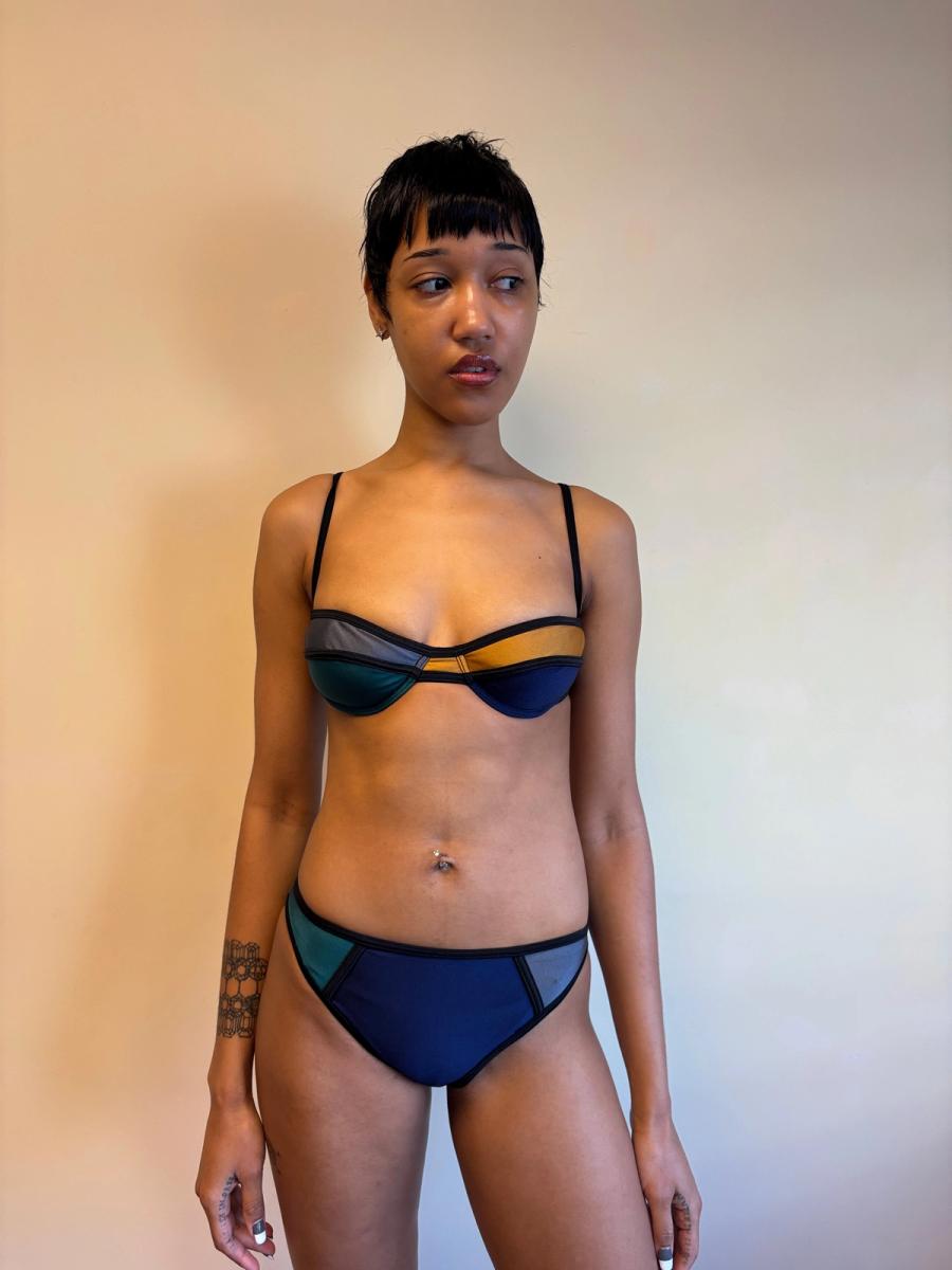 Vintage Chantal Thomass Color Blocked Bikini product image