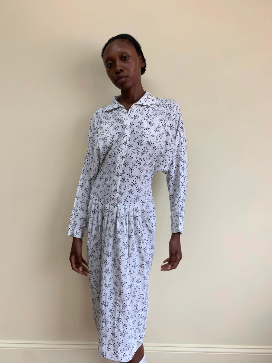 1980s Norma Kamali Safety Pin Dress product image