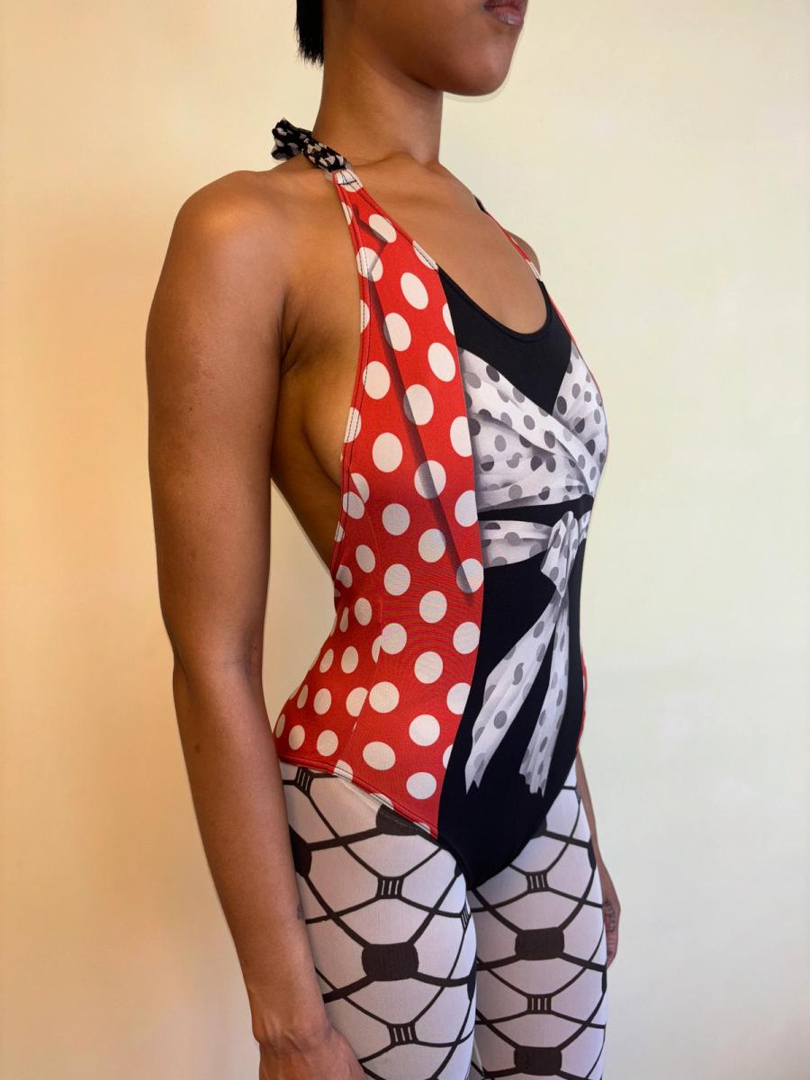 80s Chantal Thomass Tromp L'oeil Bodysuit product image