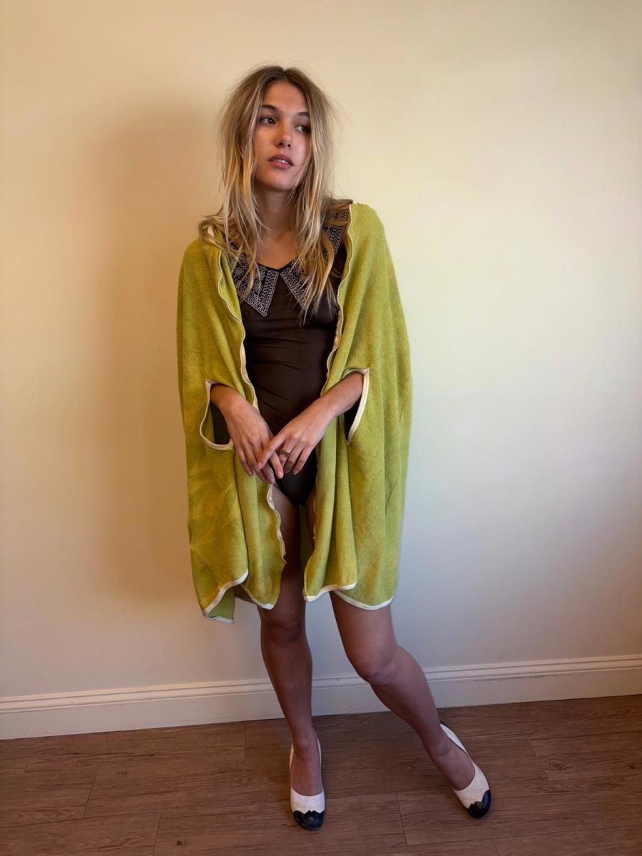 1960s Louis Feraud Space Age Terrycloth Cape product image