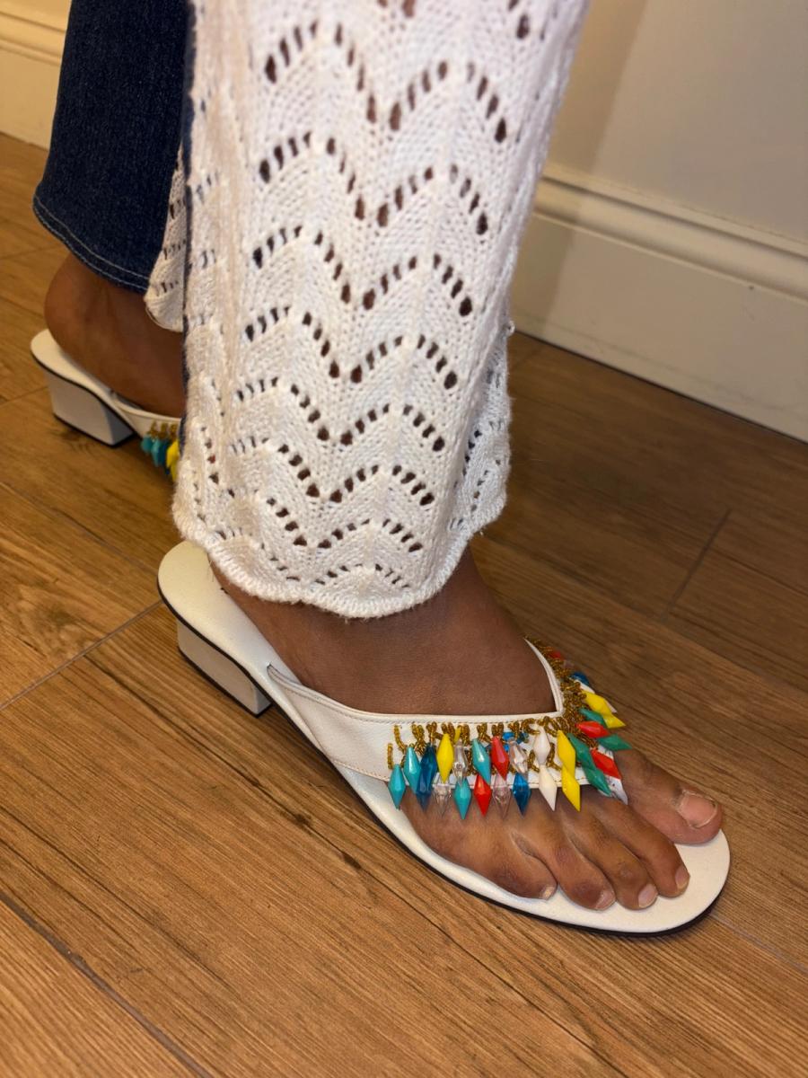 1970s Beaded Sandals from the Philippines product image