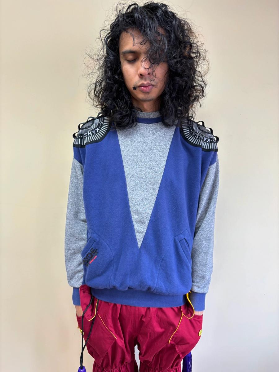 80s Kansai Yamamoto 'Psyche' Pullover with Rubber Accents  product image