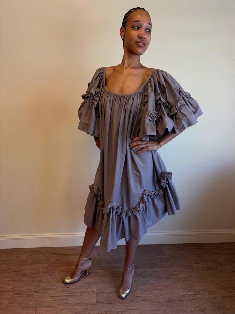 Vintage Chantal Thomass Ruffle Trapeze Dress product image
