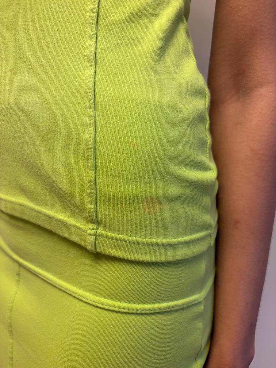 80s Claude Montana Lime Green Seamed Set product image