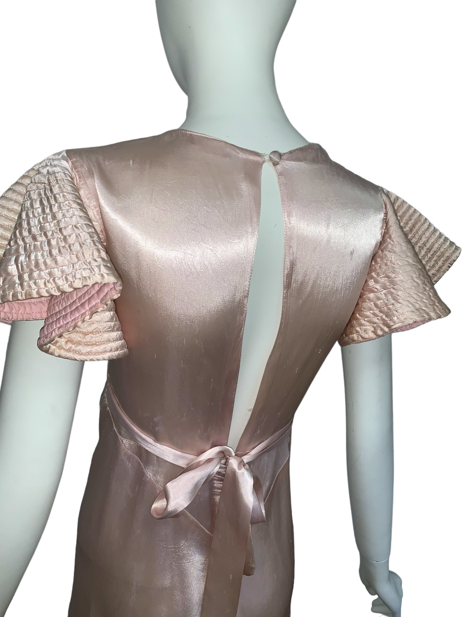 1930s Quilted Sleeve Dress product image
