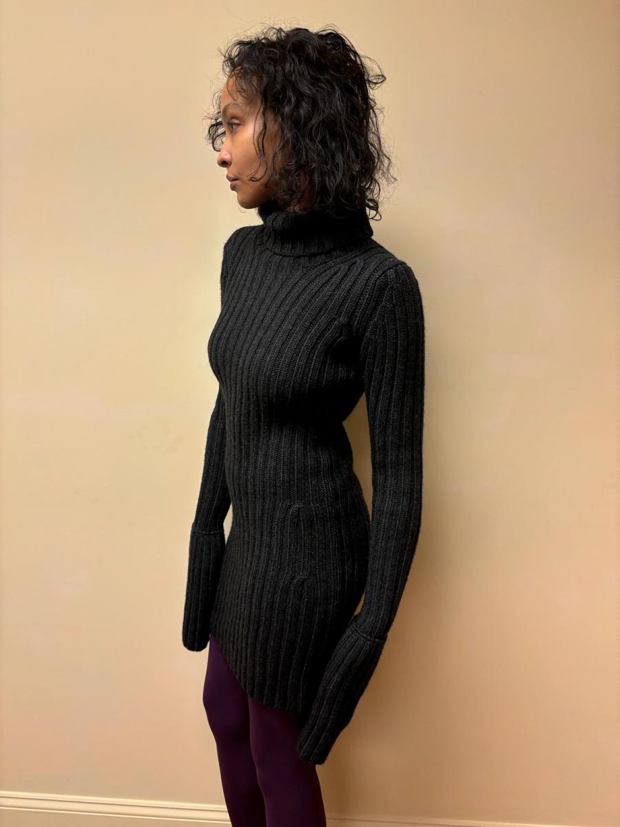 90s Yohji Yamamoto Black Knit Dress product image