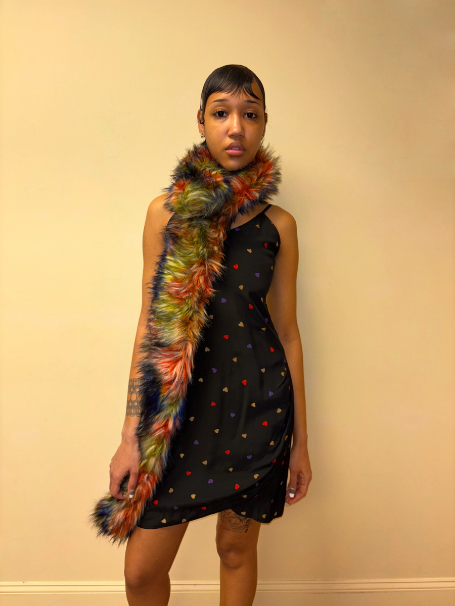 Tsumori Chisato Rainbow Faux Fur Scarf product image