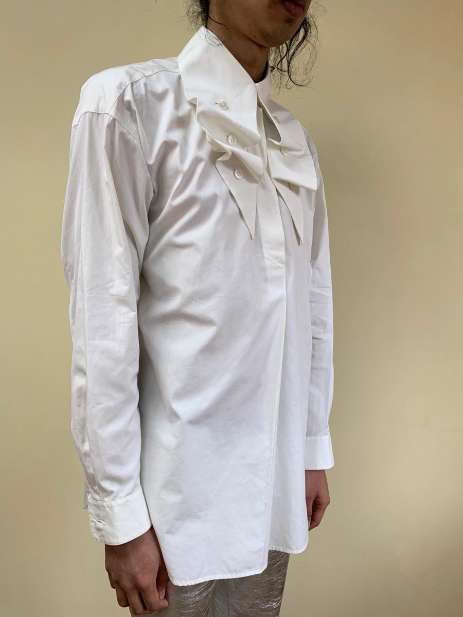 1980s Issey Miyake Button Collar Poet Blouse product image