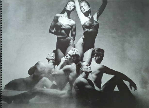 80s Nikos Apostolopoulos Purple Fan-pleated Bodysuit product image