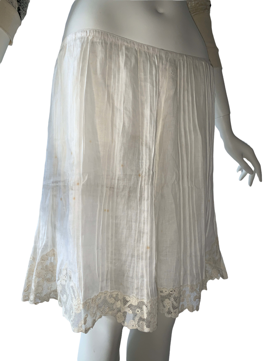 French Antique Hand- Pleated Lace Bloomers product image