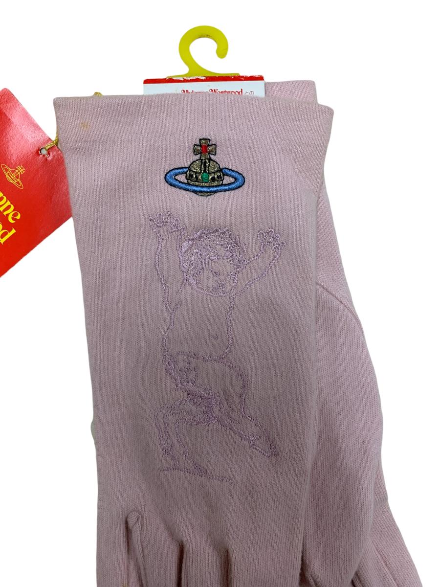 90s Vivienne Westwood Pink Baby Satyr Gloves product image
