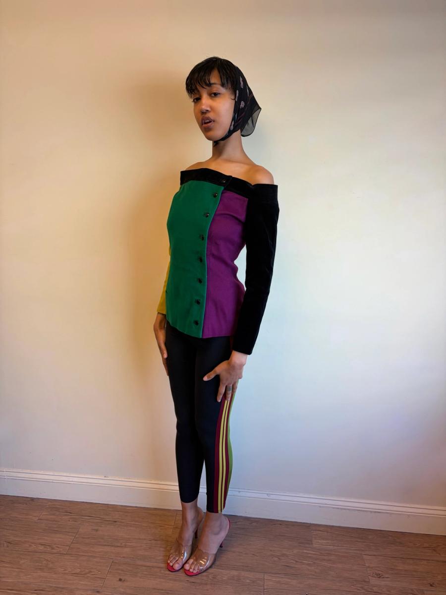 80s Gianni Versace Colorblock Jacket product image