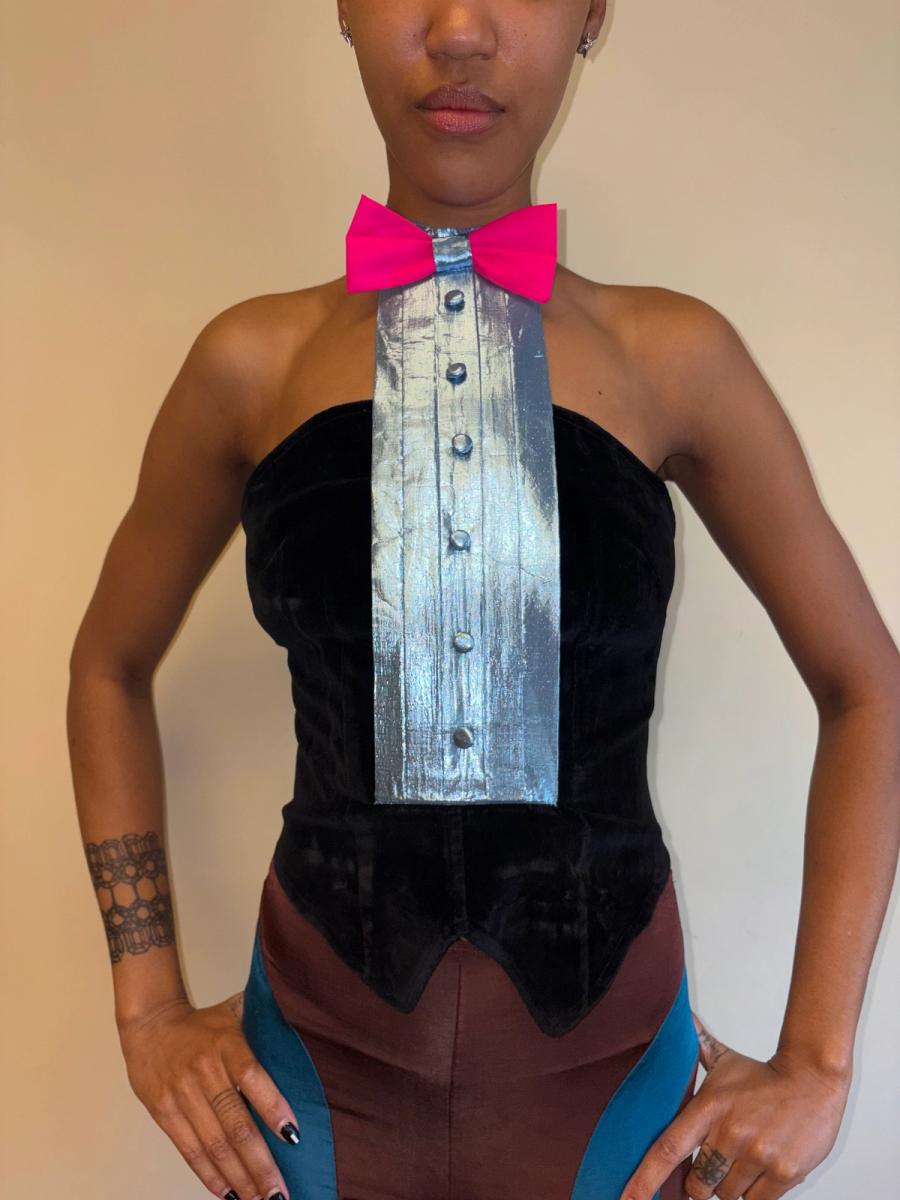 80s Fiorucci Tuxedo Bustier product image