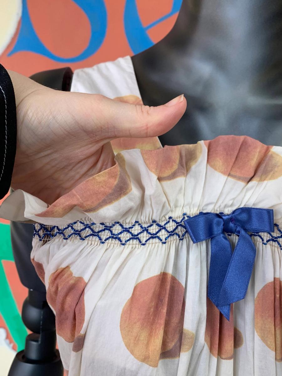 Vivienne Westwood S/S 1997 'Vive la Bagatelle' Smocked Peach Dress product image