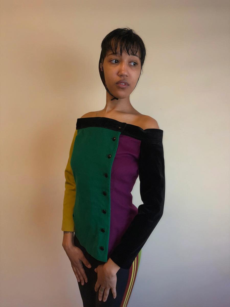 80s Gianni Versace Colorblock Jacket product image