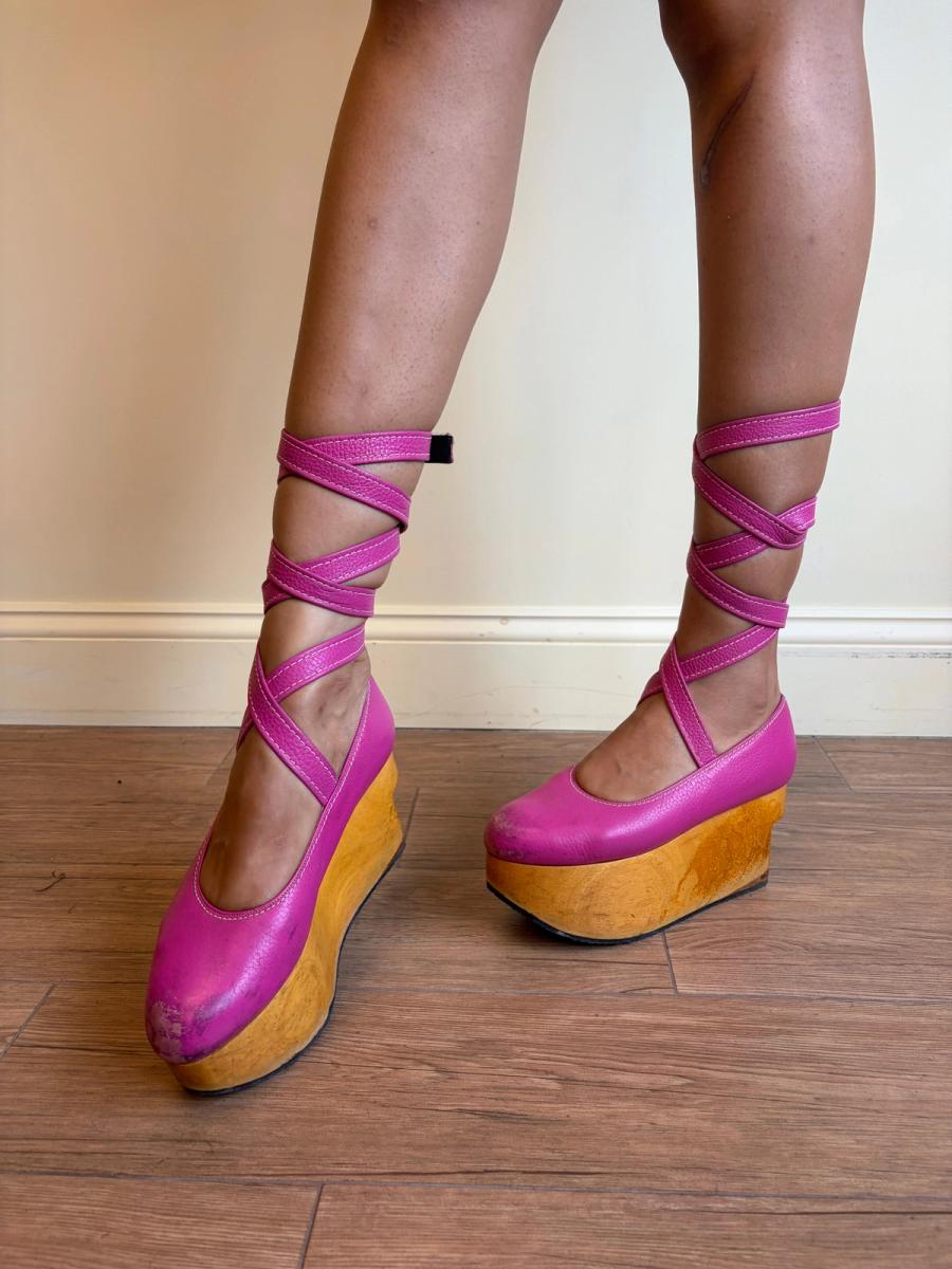 Vintage Vivienne Westwood Pink Rocking Horse Shoes product image