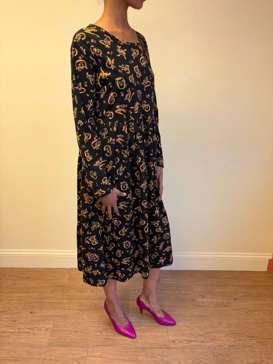 80s Chantal Thomass Oversized Letter Dress product image